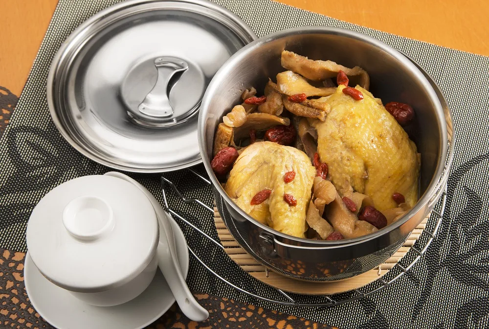 3 dishes in 1 pot (Soup / Pork / Vege) Recipe | Buffalo Cookware Malaysia
