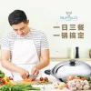 40cm Yadeng Series S/S Round Bottom Wok | Buffalo Cookware Malaysia