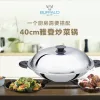 40cm Yadeng Series S/S Round Bottom Wok | Buffalo Cookware Malaysia